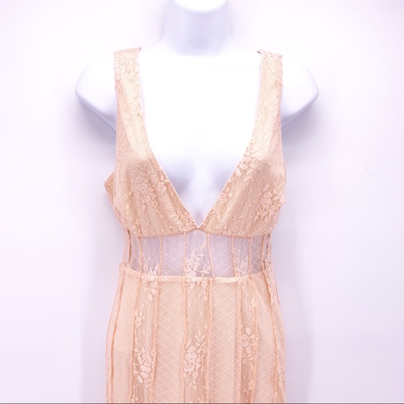 NEW NBD Libra Midi Dress in Nude Pink Sz XS - Picture 5 of 12